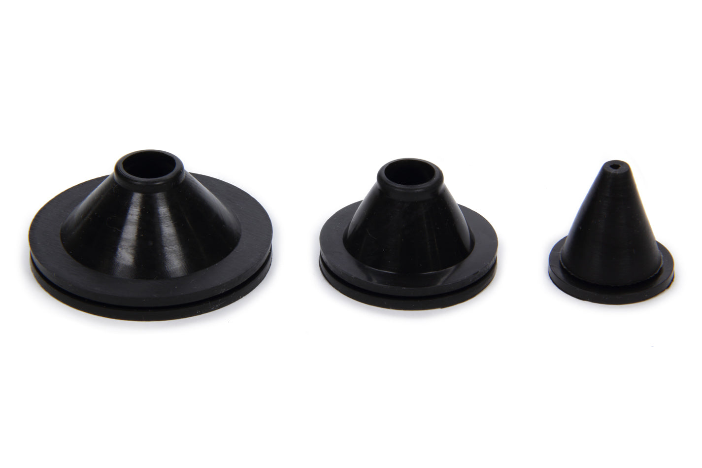 QUICKCAR RACING PRODUCTS Firewall Grommet Set (3 Pieces) with 0.75 to 1.625 Inch Diameter Range Rubber Black
