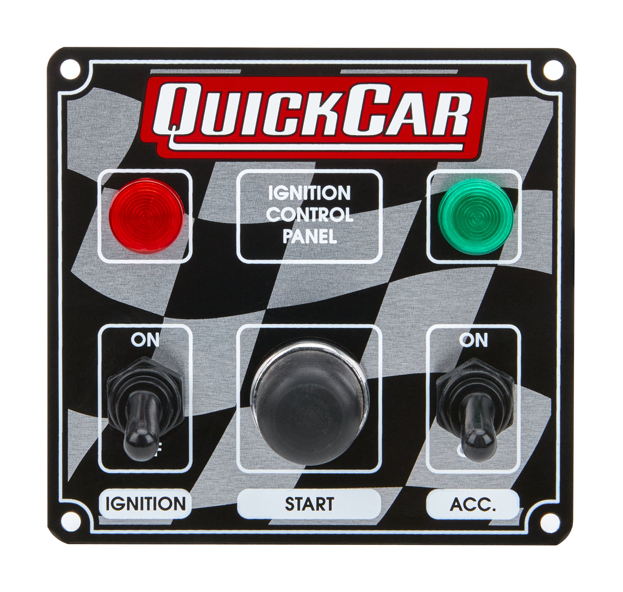 QuickCar Racing Products QRP50-022 Ignition Panel with Two Toggle Switches and Indicator Light