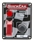 QuickCar Racing Products QRP50-053 Ignition Panel with Flip Switch and Indicator Light, Dash Mount, 3.375 x 4.25 Inches