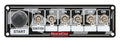 QuickCar Racing Products QRP50-165 Switch Panel with Checkered Finish, 6 Toggle Switches and 1 Momentary Button, Dash Mount, 6.875 x 2 Inches