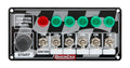 QuickCar Racing Products ICP20.5 Ignition Panel with Six Toggle Switches and One Momentary Button, 6.875 x 3.25 Inches, Checkered Finish