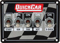 QuickCar Racing Products QRP50-1713 Dash Mount Switch Panel with Four Toggles and Brake Switch