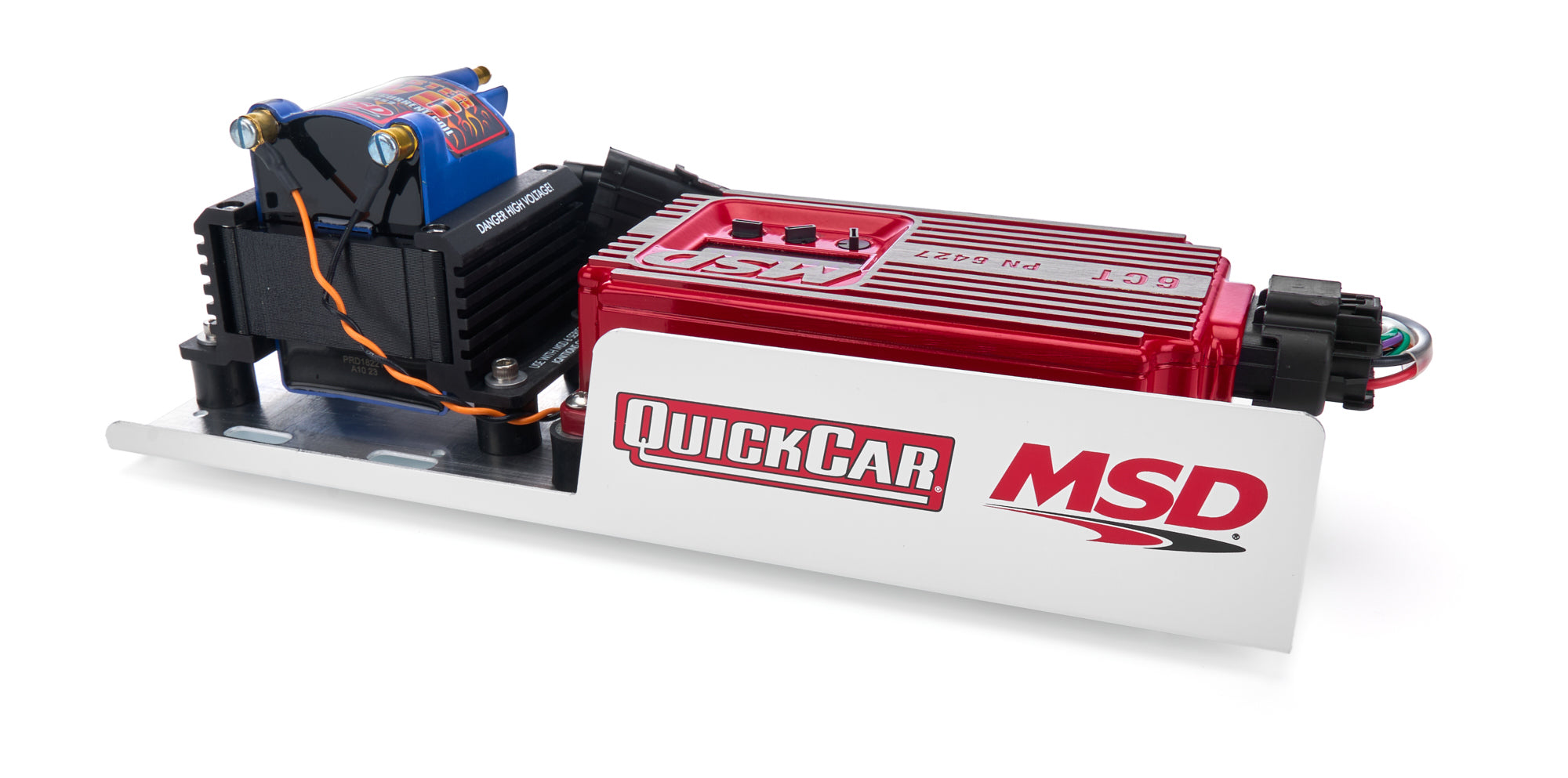 QuickCar Racing Products MSD 6CT Digital Ignition Box Kit with Coil and Mounting Plate
