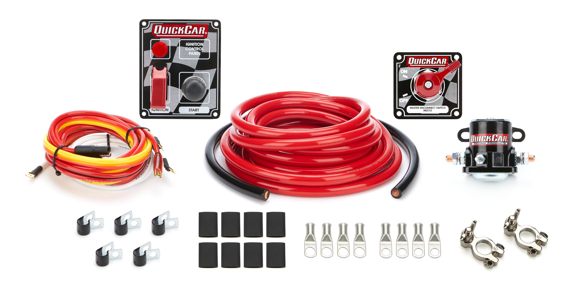 QuickCar Racing Products Wiring Kit 50-230 for Ignition and Battery Systems, 2 Gauge Heavy Duty Cables