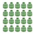 QUICKCAR RACING PRODUCTS Weather Pack Cable Seal Set of 20, Green, 20-18 Gauge Wire