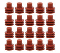 QUICKCAR RACING PRODUCTS Weather Pack Cable Seal Set of 20, Red, 24-18 Gauge Wire