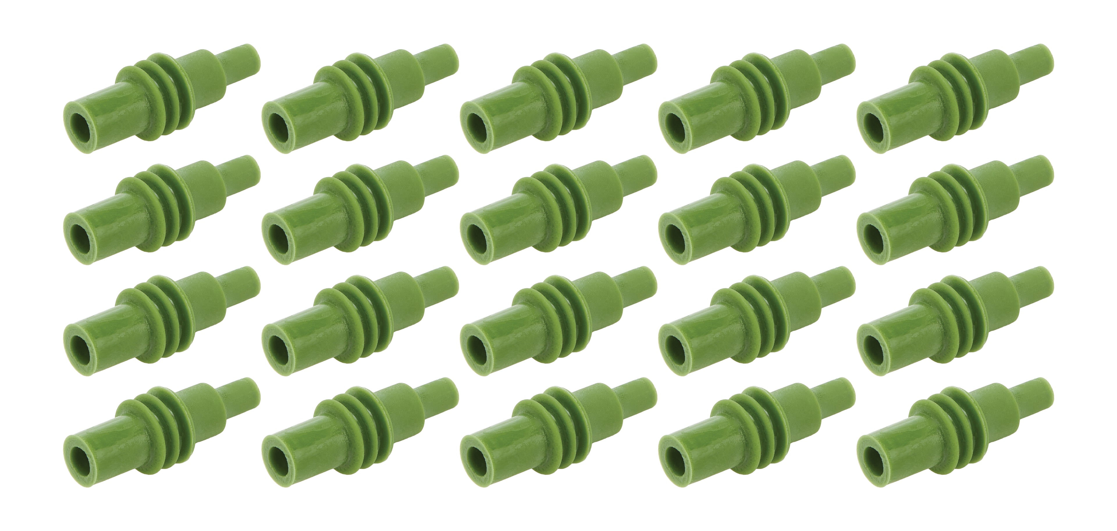 QUICKCAR Racing Products Weather Pack Plug Set of 20 Green Cavity Plugs