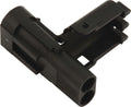 QUICKCAR RACING PRODUCTS 50-321 Weather Pack Male 2-Pin Electrical Connector, Black Plastic
