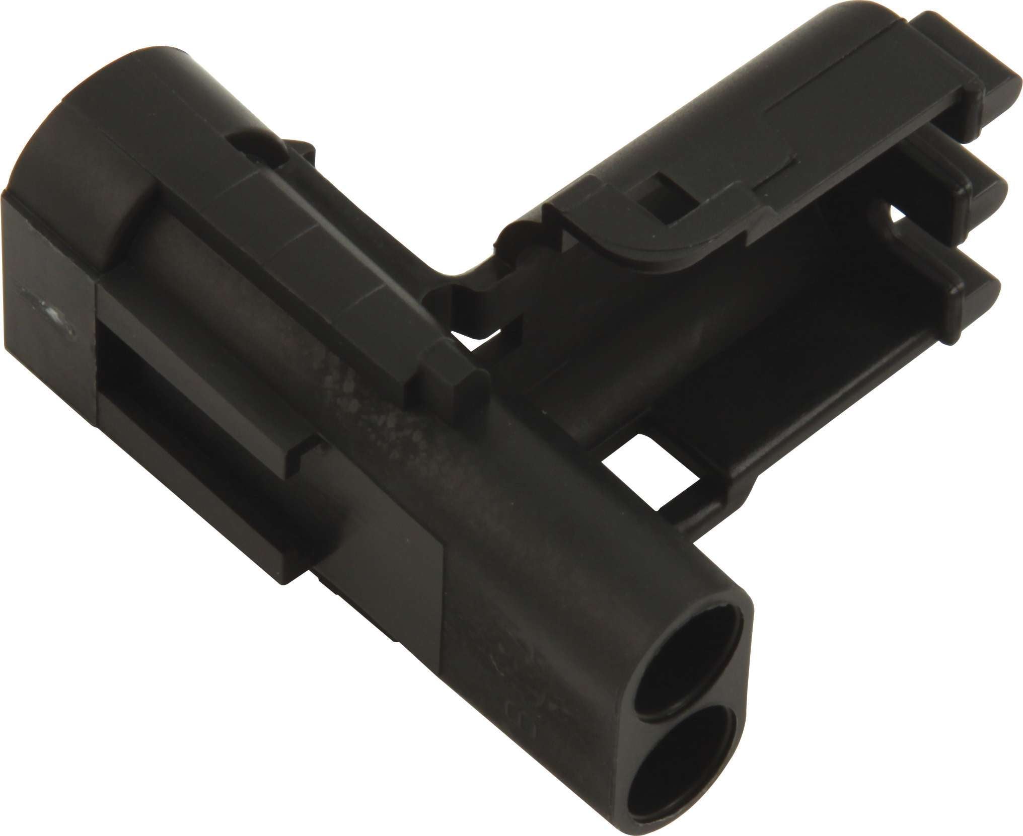 QUICKCAR RACING PRODUCTS 50-321 Weather Pack Male 2-Pin Electrical Connector, Black Plastic