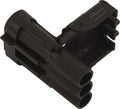 QUICKCAR RACING PRODUCTS 50-331 Weather Pack Male 3 Pin Electrical Connector, Black Plastic