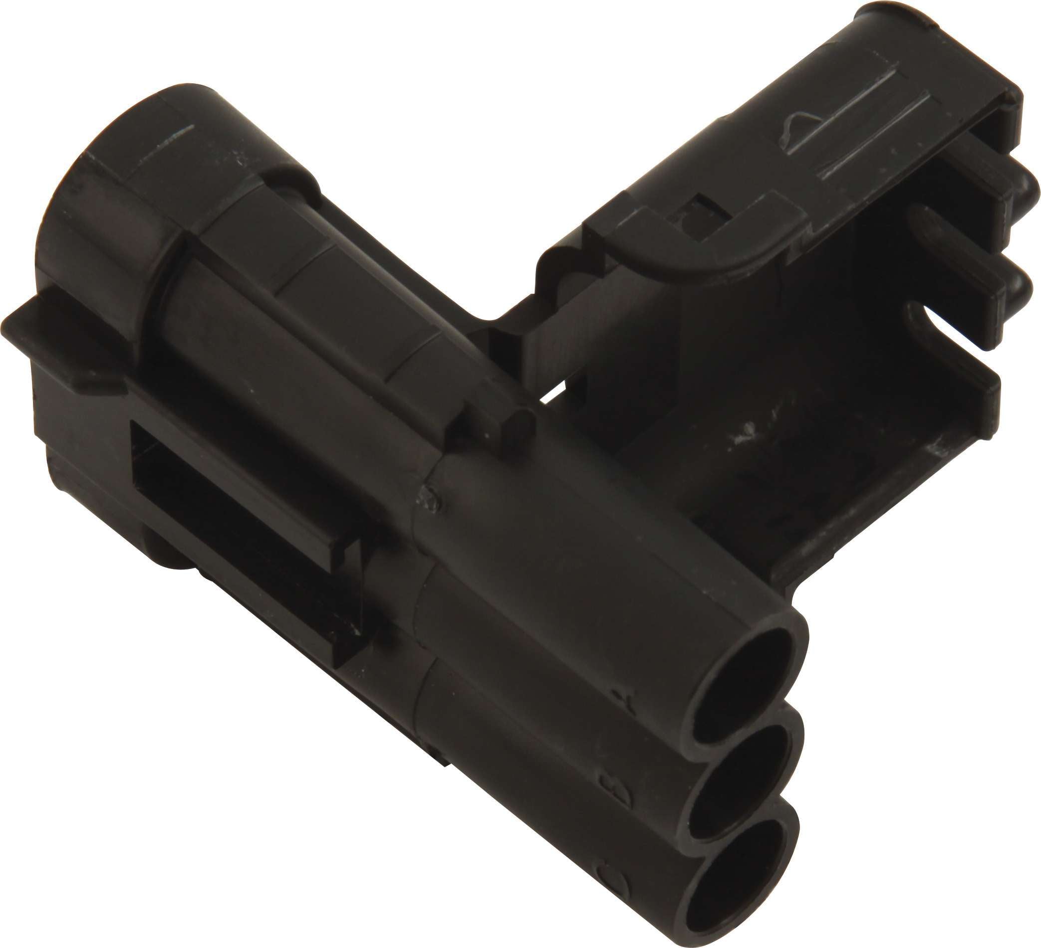 QUICKCAR RACING PRODUCTS 50-331 Weather Pack Male 3 Pin Electrical Connector, Black Plastic