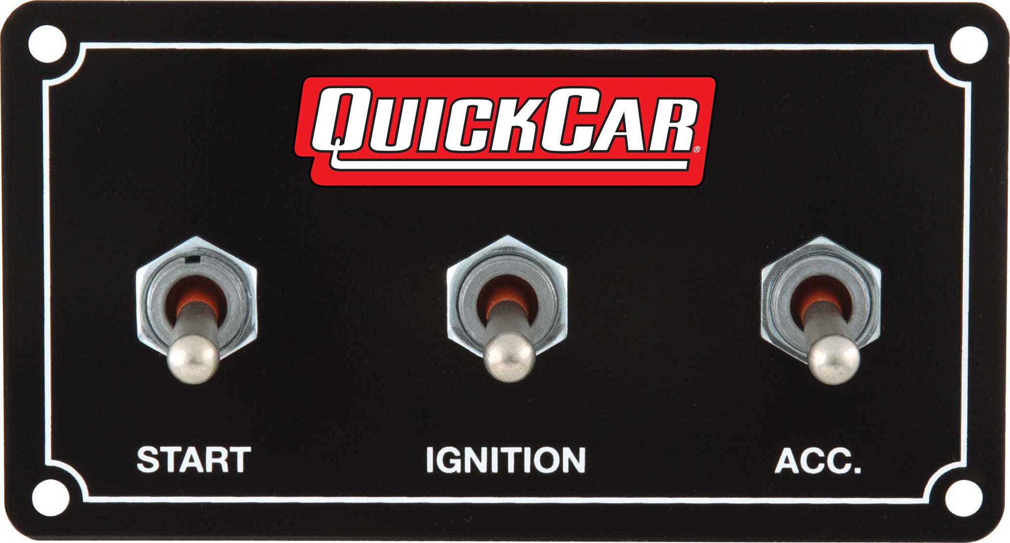 QuickCar Racing Products QRP50-711 Extreme Dash Mount Switch Panel with Two Toggles and One Momentary Switch
