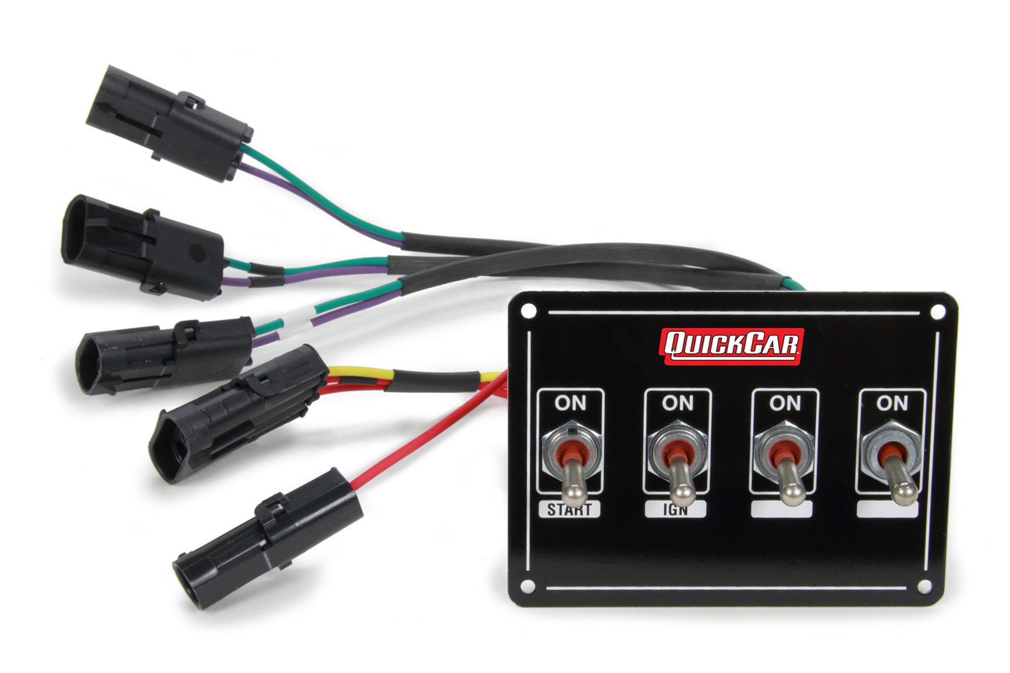 QUICKCAR RACING PRODUCTS QRP50-7414 Ignition Panel Extreme 4 with Dual Magnetic Pickup and Toggle Switches