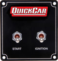 QUICKCAR Racing Products QRP50-750 Ignition Panel with Two Switches and Pigtail, Dash Mount, 3.375 x 3.5 Inches