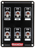 QuickCar Racing Products QRP50-7631 Extreme Dash Mount Switch Panel with Five Toggles and One Momentary Switch