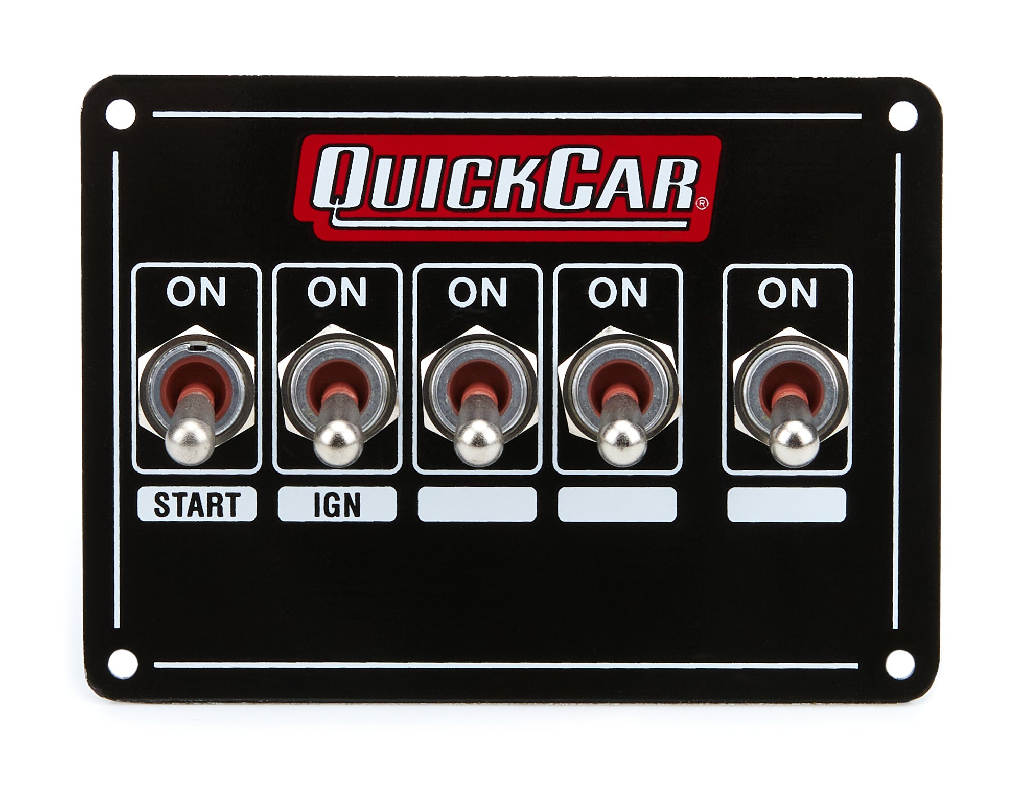 QuickCar Racing Products QRP50-7731 Extreme Dash Mount Switch Panel with Four Toggle and One Momentary Switch