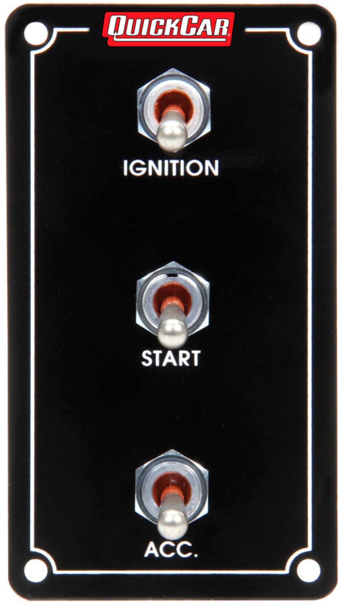 QuickCar Racing Products QRP50-7911 Ignition Panel Extreme Vertical with Dual Switches and Toggle Controls