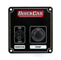 QUICKCAR RACING PRODUCTS QRP50-802 Ignition Panel Black with Toggle and Momentary Button, 3.375 x 3.625 Inches