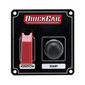 QuickCar Racing Products 50-803 Ignition Panel with Flip Switch and Safety Cover, 3.375 x 3.625 Inches, Black