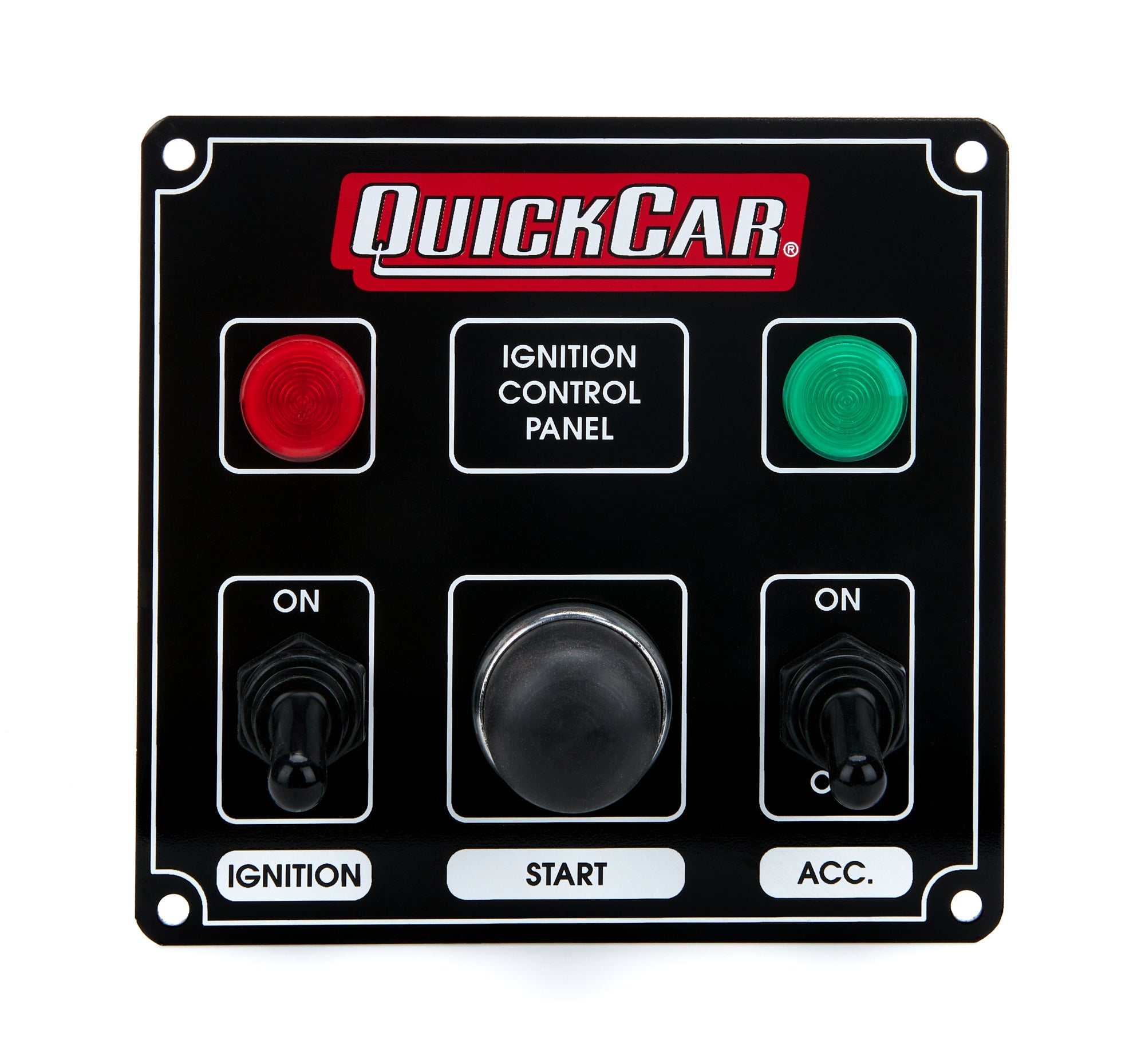 QuickCar Racing Products QRP50-822 Dash Mount Switch Panel with Indicator Lights and Toggle Switches