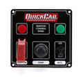 QUICKCAR Racing Products QRP50-823 Ignition Panel with Safety Cover, Toggle Switches, and Indicator Lights, Black, 4.625 x 4.375 Inches