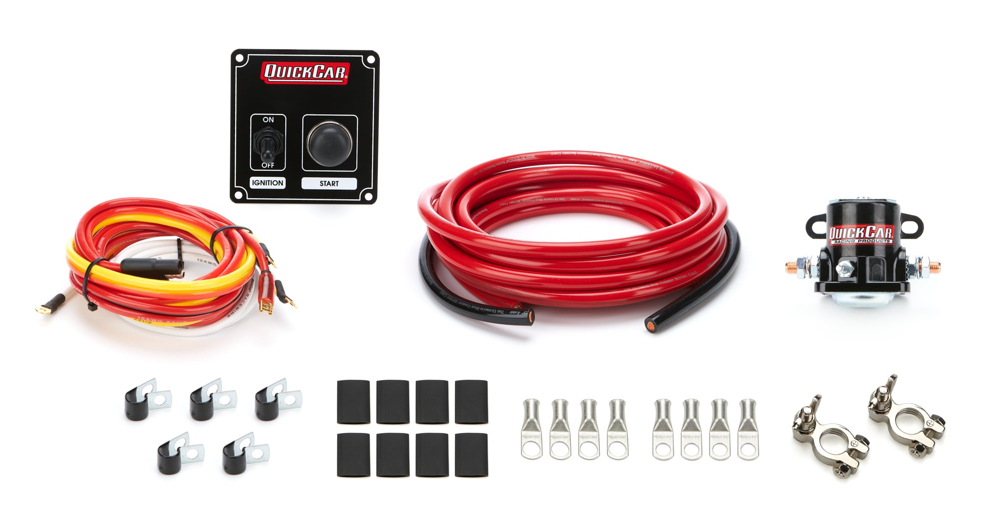QUICKCAR RACING PRODUCTS Wiring Kit 4 Gauge with 50-802 Ignition Switch and Terminals