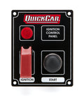 QuickCar Racing Products QRP50-853 Ignition Panel with Flip Switch and Indicator Lights, 3.375 x 4.25 Inches, Black