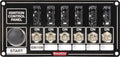 QUICKCAR RACING PRODUCTS QRP50-863 Ignition Panel with Fused Switches and Start Button, 6 Toggles and Momentary Button, Black Finish, 6.875 x 3.25 Inches