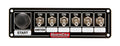 QuickCar Racing Products QRP50-865 Switch Panel with Start Button and Six Toggle Switches, Dash Mount, Black Finish