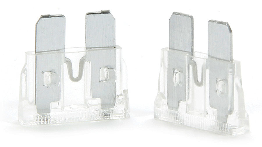 QUICKCAR RACING PRODUCTS 50-925 25 Amp ATC Fuse Clear Pack of 5
