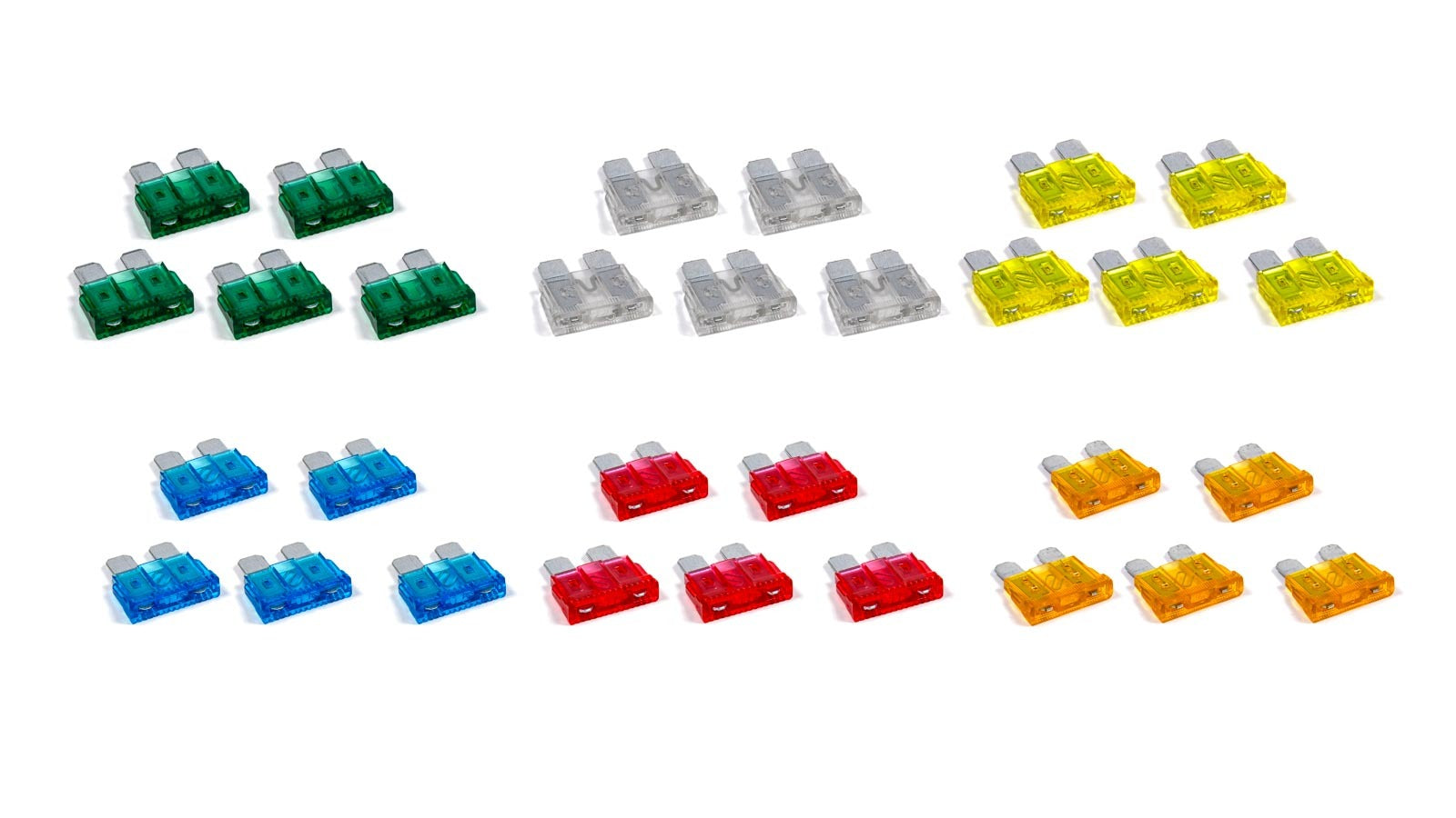 QuickCar Racing Products QRP50-960 ATC Fuse Assortment Kit with 5, 10, 15, 20, 25, and 30 Amp Fuses
