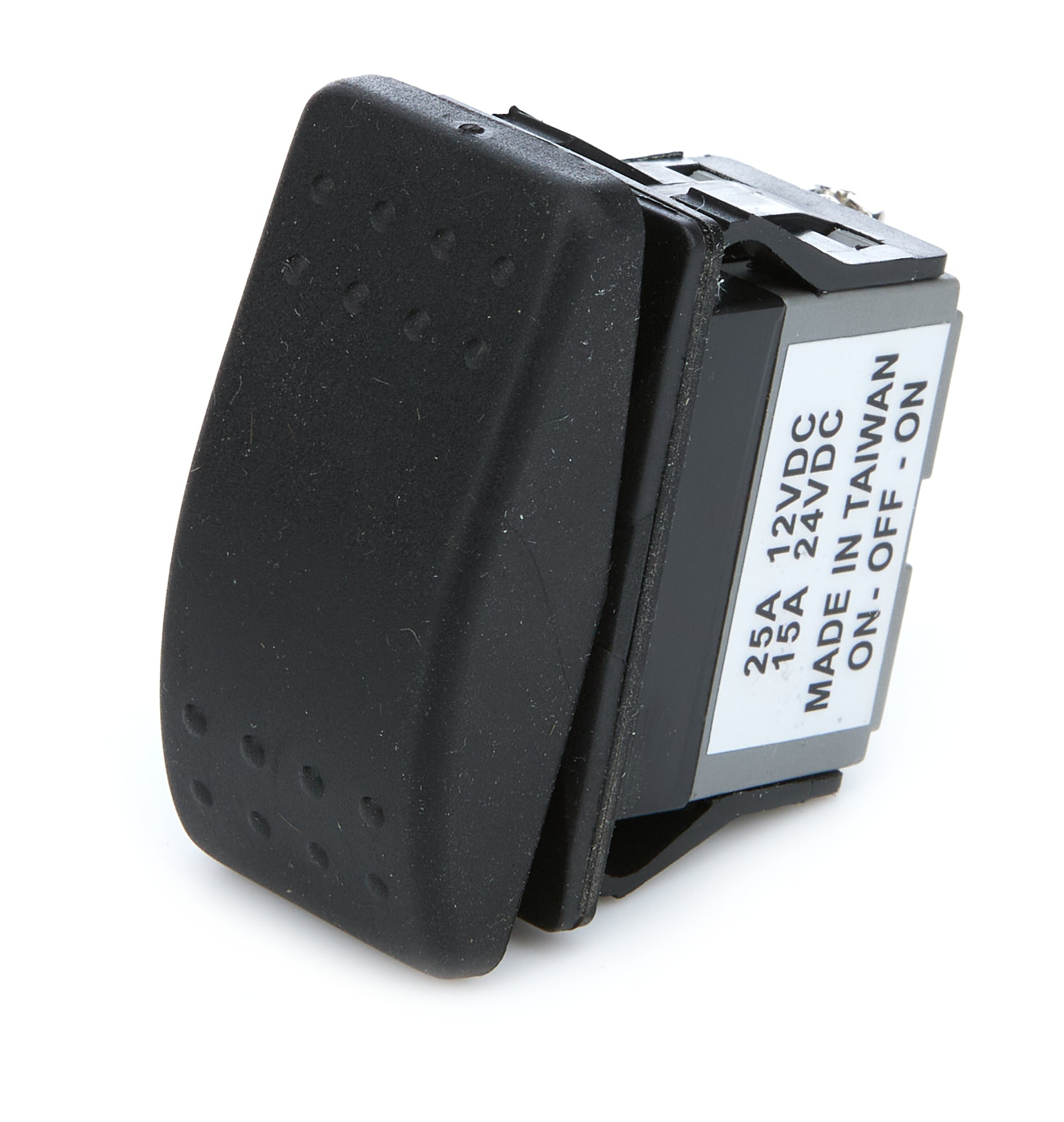 QUICKCAR RACING PRODUCTS QRP52-515 On-Off-On Rocker Switch 12V Black Plastic