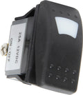 QuickCar Racing Products QRP52-604 Lighted On/Off Rocker Switch, 12V Amber LED, Plastic, Black