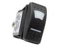 QUICKCAR RACING PRODUCTS 52-615 Lighted On/Off/On Rocker Switch, 12V Green Indicator, Plastic, Black