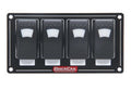 QuickCar Racing Products QRP52-717 Lighted Switch Panel with Four Rocker Switches, Dash Mount, 5.75 x 3 Inches