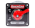 QuickCar Racing Products MDS10 Rotary Panel Mount Battery Disconnect Switch, 250 Amp, 12V, Black Aluminum Handle