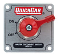 QUICKCAR Racing Products MDS10A Rotary Battery Disconnect Switch with Alternator Posts, 250 Amp, 12V, Panel Mount, Silver Aluminum