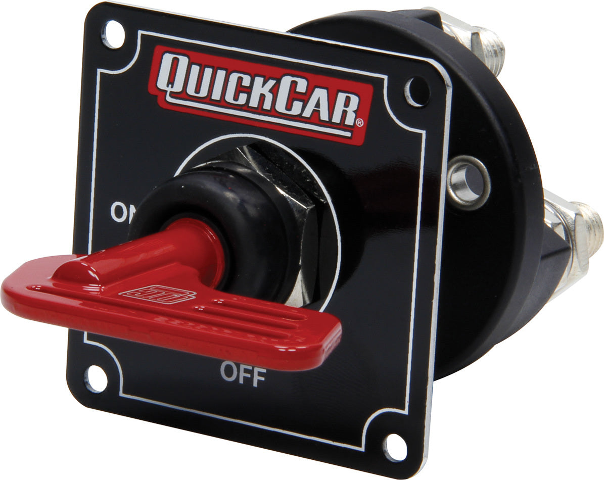 QUICKCAR RACING PRODUCTS QRP55-030 Master Disconnect Switch with Removable Red Key, 350 Amps, 12V Panel Mount Rotary Switch