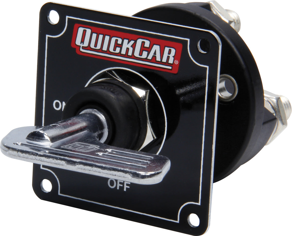 QuickCar Racing Products QRP55-031 Master Disconnect Switch with Removable Silver Key, 350 Amps, 12V Panel Mount Rotary Switch