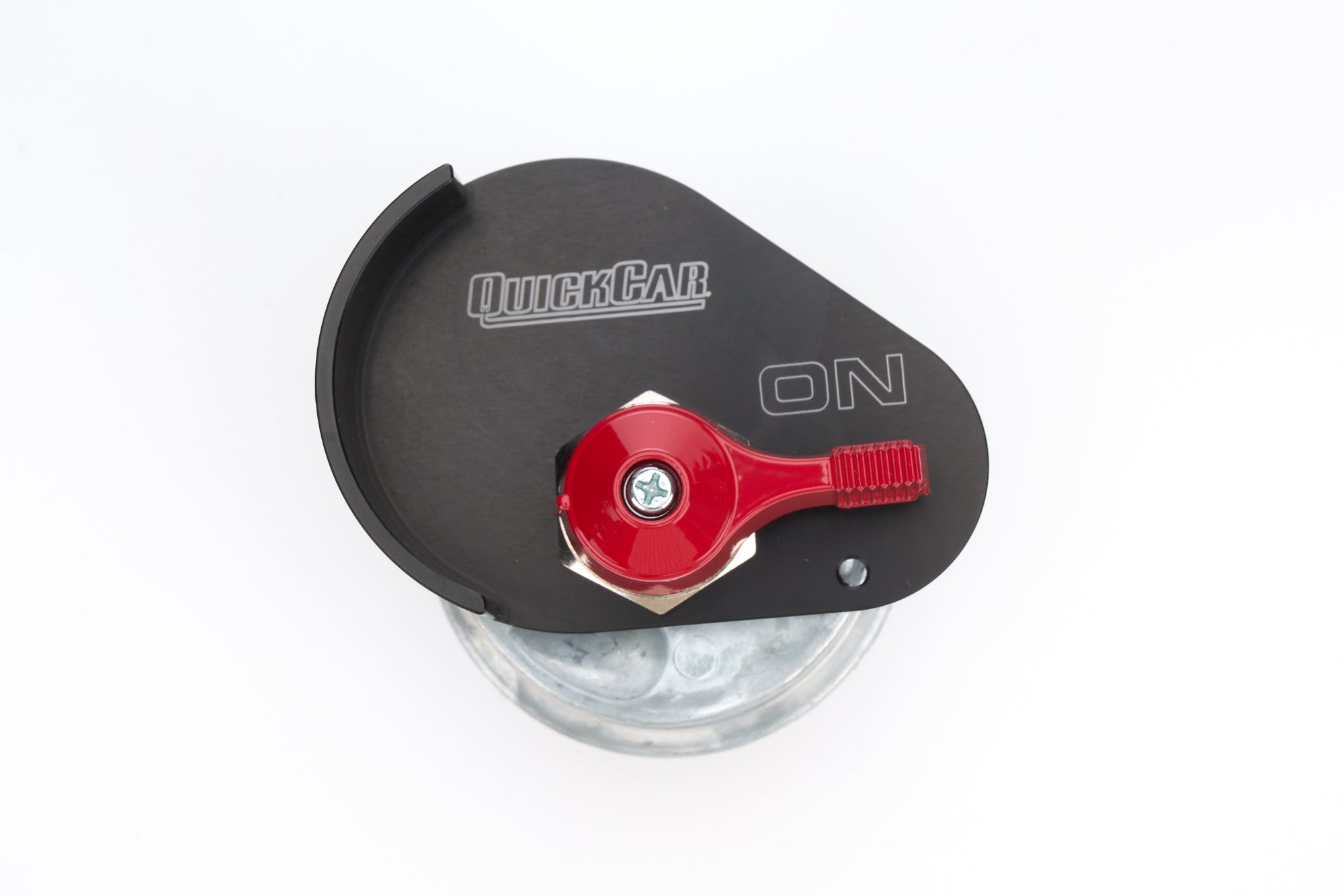 QuickCar Racing Products Master Disconnect 55-050 Rotary Panel Mount Switch, 250 Amp, 12V, 2-Post Aluminum On/Off Panel Black