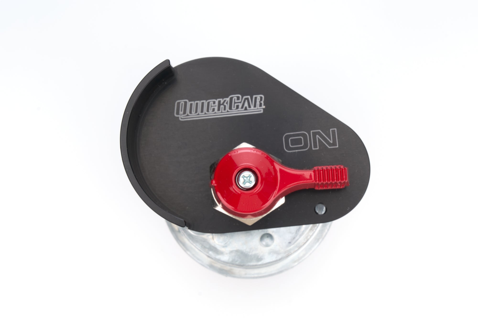 QuickCar Racing Products QRP55-053 Master Disconnect Switch, 250A Rotary Panel Mount, 12V, Black Aluminum, 3 Post