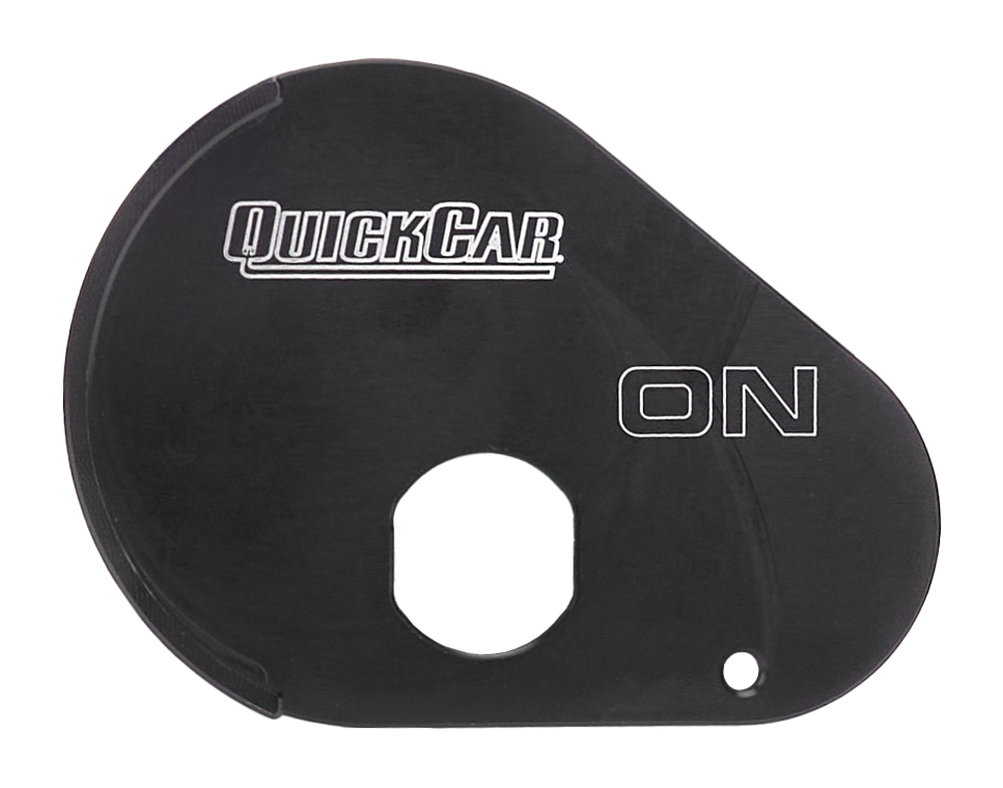 QuickCar Racing Products QRP55-063 Rock Guard Master Disconnect Aluminum Panel, Black Anodized