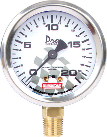 QuickCar Racing Products Tire Pressure Gauge Head 0-20 psi, Dry Head Only