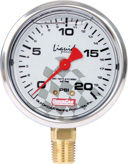 Quickcar Racing Products QRP56-0021 Liquid Filled Tire Pressure Gauge Head for 0-20 PSI Measurement