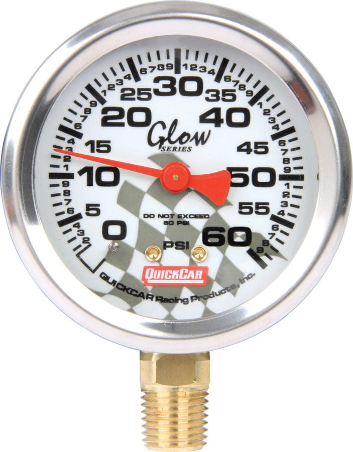 QuickCar Racing Products QRP56-0062 Tire Pressure Gauge Head with 0-60 PSI Range and Glow-in-the-Dark Display