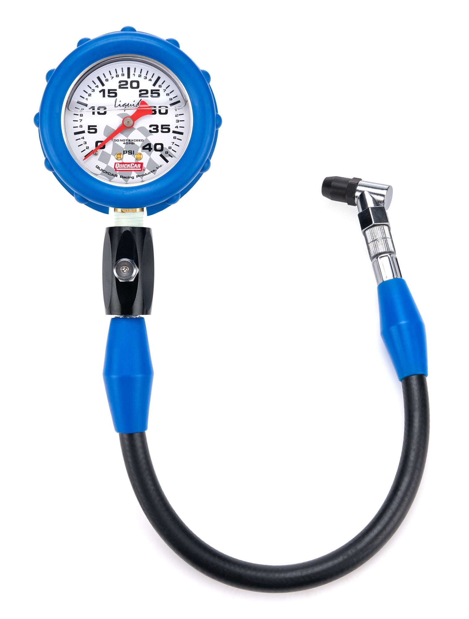 QuickCar Racing Products QRP56-041 Tire Pressure Gauge 0-40 PSI Liquid Filled, Analog Display, 2.5 Inch Diameter