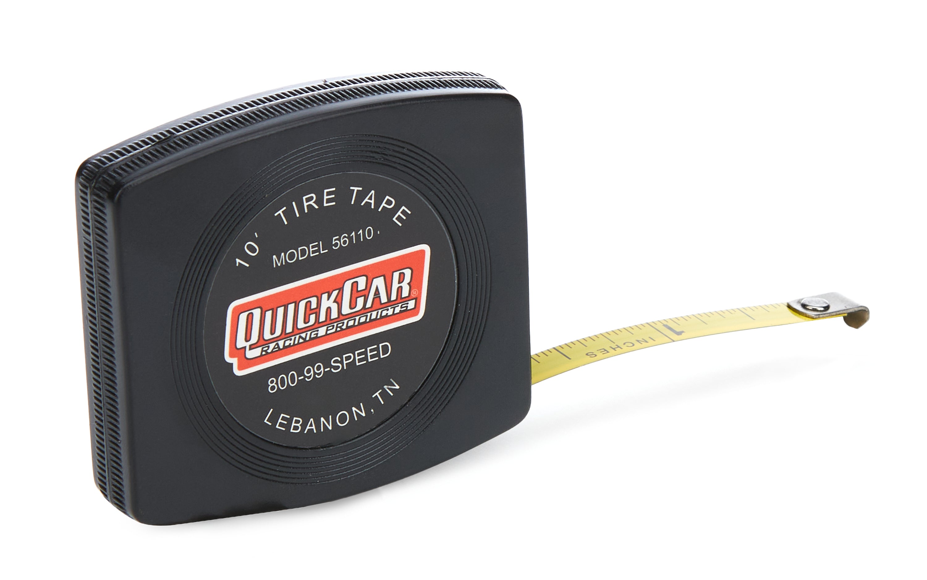 QUICKCAR RACING PRODUCTS 56-110 Tire Tape with Hawk Tip, 10 ft Length, 0.25 in Width, Magnetic Back, Inch Scale