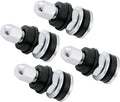 QUICKCAR RACING PRODUCTS 56-116 Chrome Steel Valve Stem Set of 4 with Bolt-On Design for 1/2 and 5/8 Inch Rim Holes