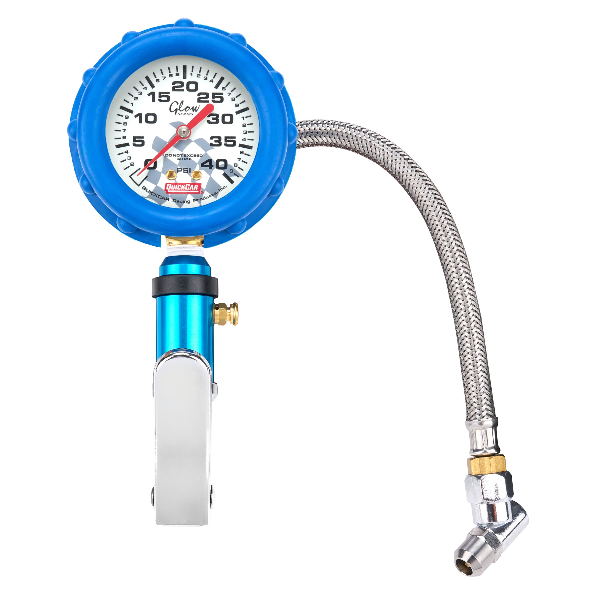 QuickCar Racing Products Tire Inflator 56-242 with Analog Gauge and Glow-in-The-Dark Dial