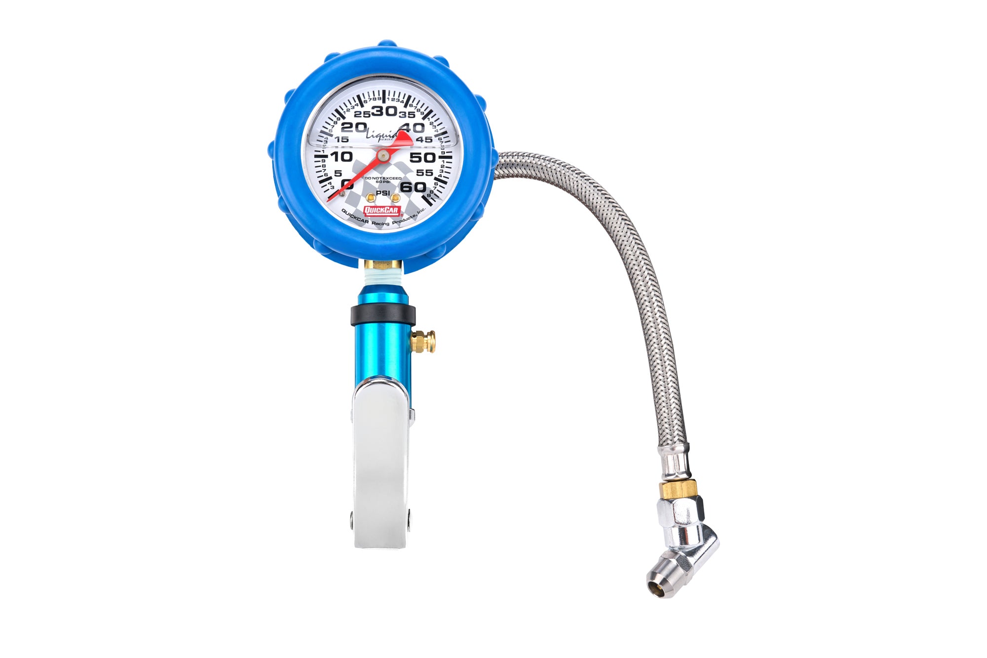 QUICKCAR Racing Products Tire Inflator and Gauge 0-60 PSI Liquid Filled Analog